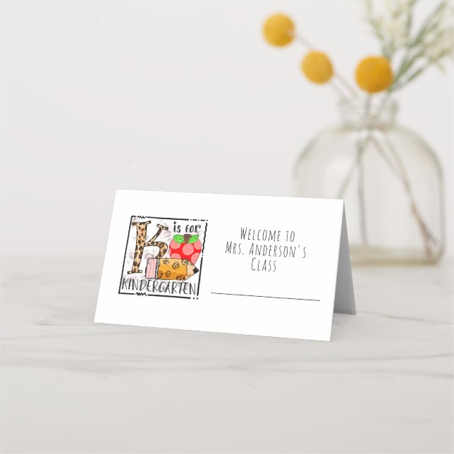 Placement Carte de place assise de classe (Devant)