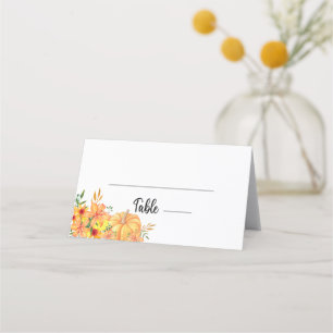 Placement Carte de place citrouille