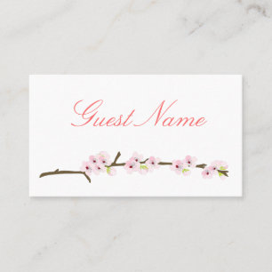 Placement Carte de place de la succursale de fleurs de ceris