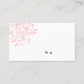 Placement Carte de place Fleur Dogwood