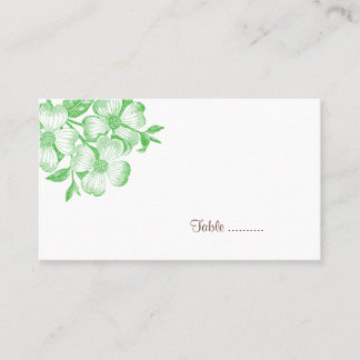 Placement Carte de place Fleur Dogwood