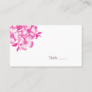 Placement Carte de place Fleur Dogwood