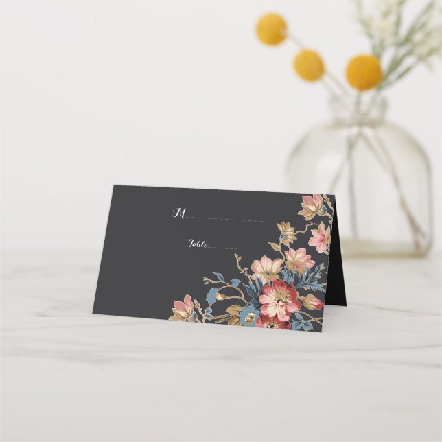 Placement Carte de place géométrique d'or (Devant)