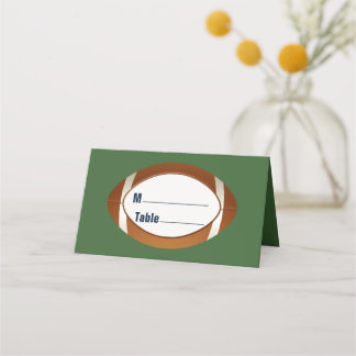 Placement Carte de place pliée de football personnalisée