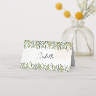 Placement Carte de place pliée Dusty Green