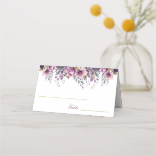 Placement Carte de place pliée Lilac Quinceañera