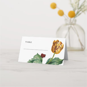Placement Carte de place pliée Tulipe minimale moderne
