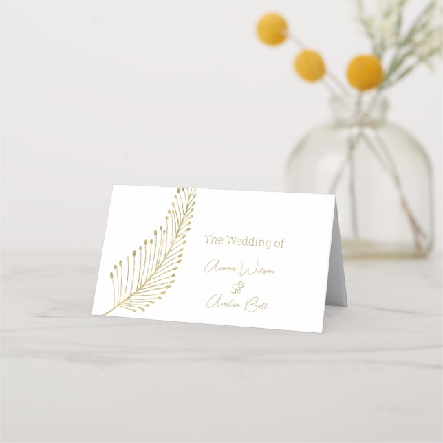 Placement Carte de place pour la feuille d'or (Devant)