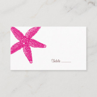 Placement Carte de place Starfish