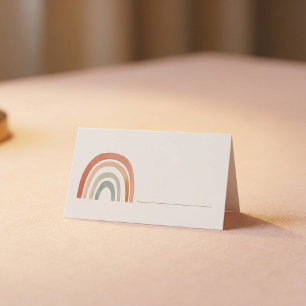 Placement Carte de place vierge arc-en-ciel avec ligne d'écr