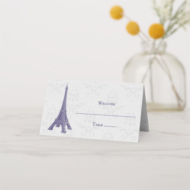 Placement Carte de place violette Tour Eiffel Damas (Devant)