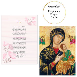 Placement Carte de prière chrétienne orthodoxe de grossesse