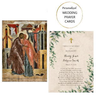 Placement Carte de prière Mariage orthodoxe