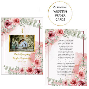 Placement Carte de prière Mariage orthodoxe Roses rouges Aqu