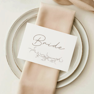 Placement Carte de Siège Réservé pour la Mariée de Mariage V