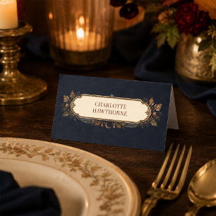 Placement Carte de table botanique personnalisée de Samhain