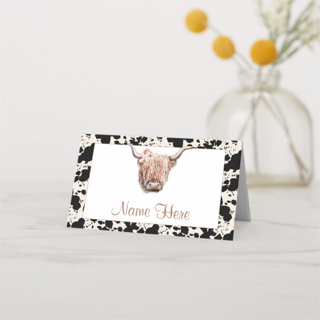 Placement Carte de table de mariage floral rose (Devant)