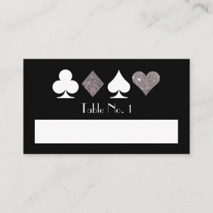 Placement Carte de table Destiny Las Vegas Silver Rempli Nom