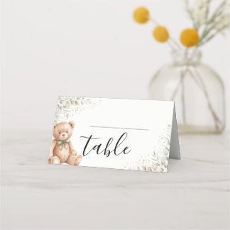 Placement Carte de table pliée en forme de tente pour Baby S