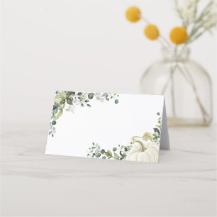 Placement Carte de table pour Baby Shower avec citrouille ve