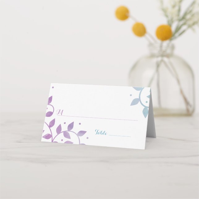 Placement Carte d'escorte Bat mitzvah Arbre de vie moderne (Devant)