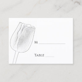 Placement Carte du lieu de mariage de printemps de Tulip Ske