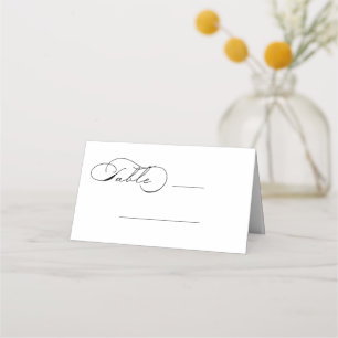 Placement Carte Mariage de luxe de typographie