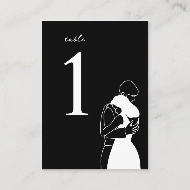 Placement Carte mariage de nom d'invité personnalisée (Dos)