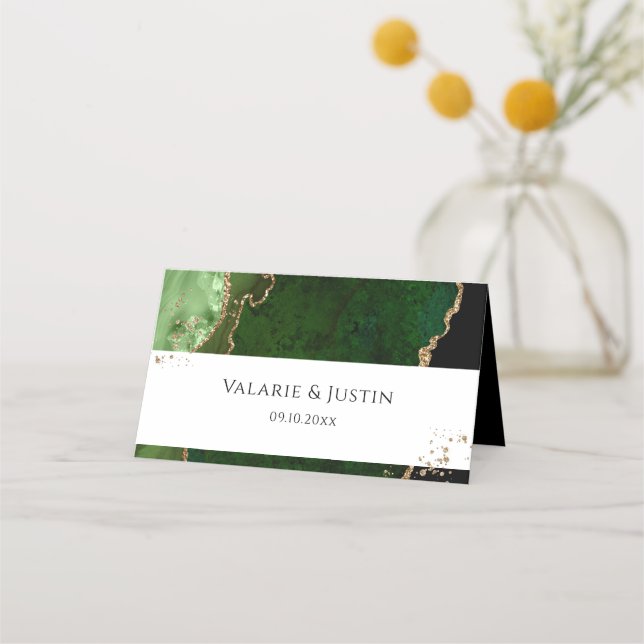Placement Carte Mariage Place  pour Agate de Parties scintil (Devant)