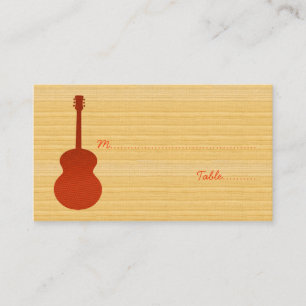 Placement Carte Place Guitare de Pays Orange