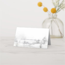 Placement Carte Place Mariage de la forêt de montagne d'hive