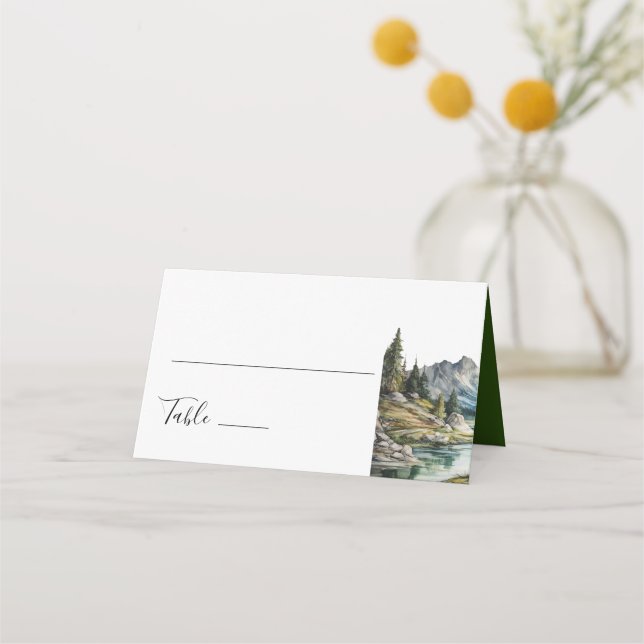 Placement Carte Place Mariage de montagne (Devant)