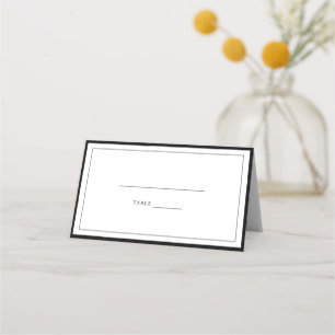 Placement Carte RSVP minimaliste de mariage des bordures