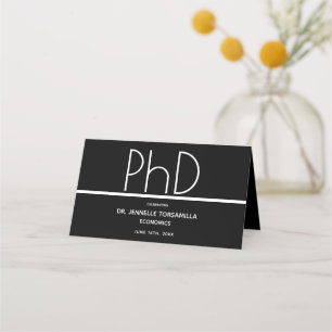 Placement Diplôme de doctorat Partie de Graduation Carte Bla