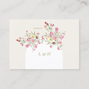 Placement do-it-yourself Nom fleurie de printemps carte plac