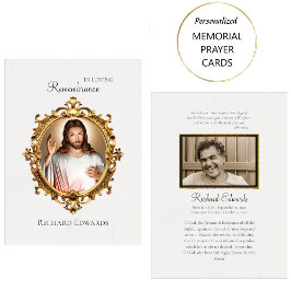 Placement En souvenir du souvenir Carte de prière funéraire 