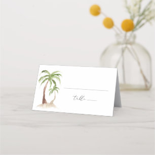 Placement FIONA Palm Tree Beach Carte de la place tropicale