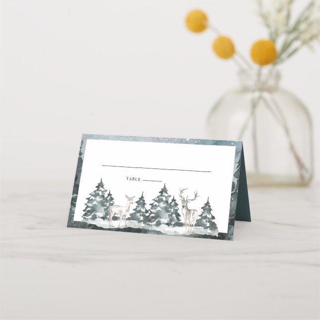 Placement Forêt de bois avec carte Deer Place (Devant)