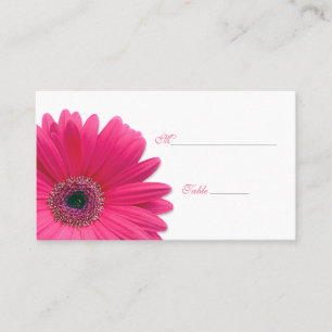 Placement Gérbera Rose Daisy Occasion spéciale Carte de lieu