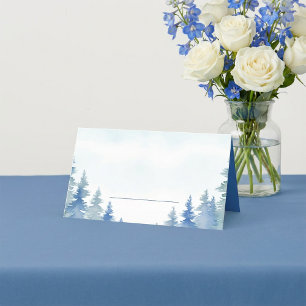 Placement Jolie carte mariage de place pour les pins d'hiver