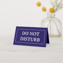 NE PAS DÉRANGER | Carte de place pliée 4" x 3,5"