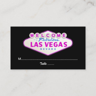 Placement signe Las Vegas destination mariage carte de lieu 