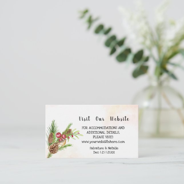 Placement Visitez notre site internet Carte d'insertion de M (Debout devant)