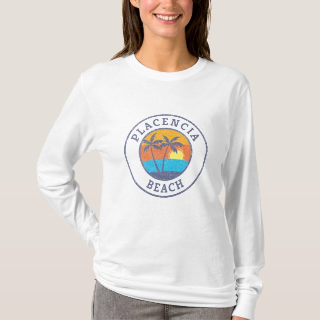 Placencia Beach, Belize verblasster klassischer St T-Shirt (Vorderseite)