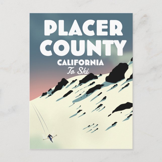 Placer Landkreis California Postkarte (Vorderseite)