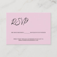 Places réservées pour vous modèle rose budget