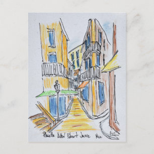 Placette Abbe Robert Jarred   Altes Nizza, Frankre Postkarte