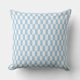 Placid Blue & White Japanisch Yagasuri Throw Kisse Kissen