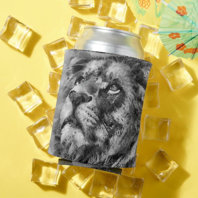 Placid Lion Face Silver Dosenkühler (In Situ Sommer)