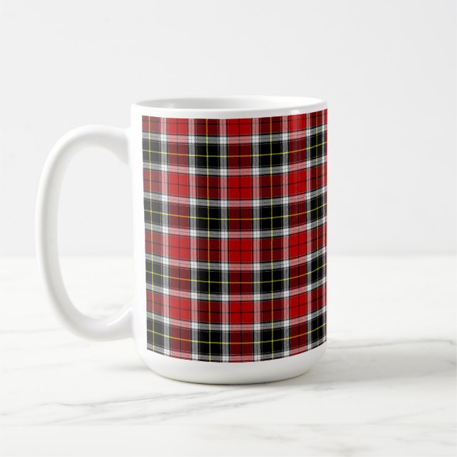 Pläd Brown Checks Pattern Kaffeetasse (Links)